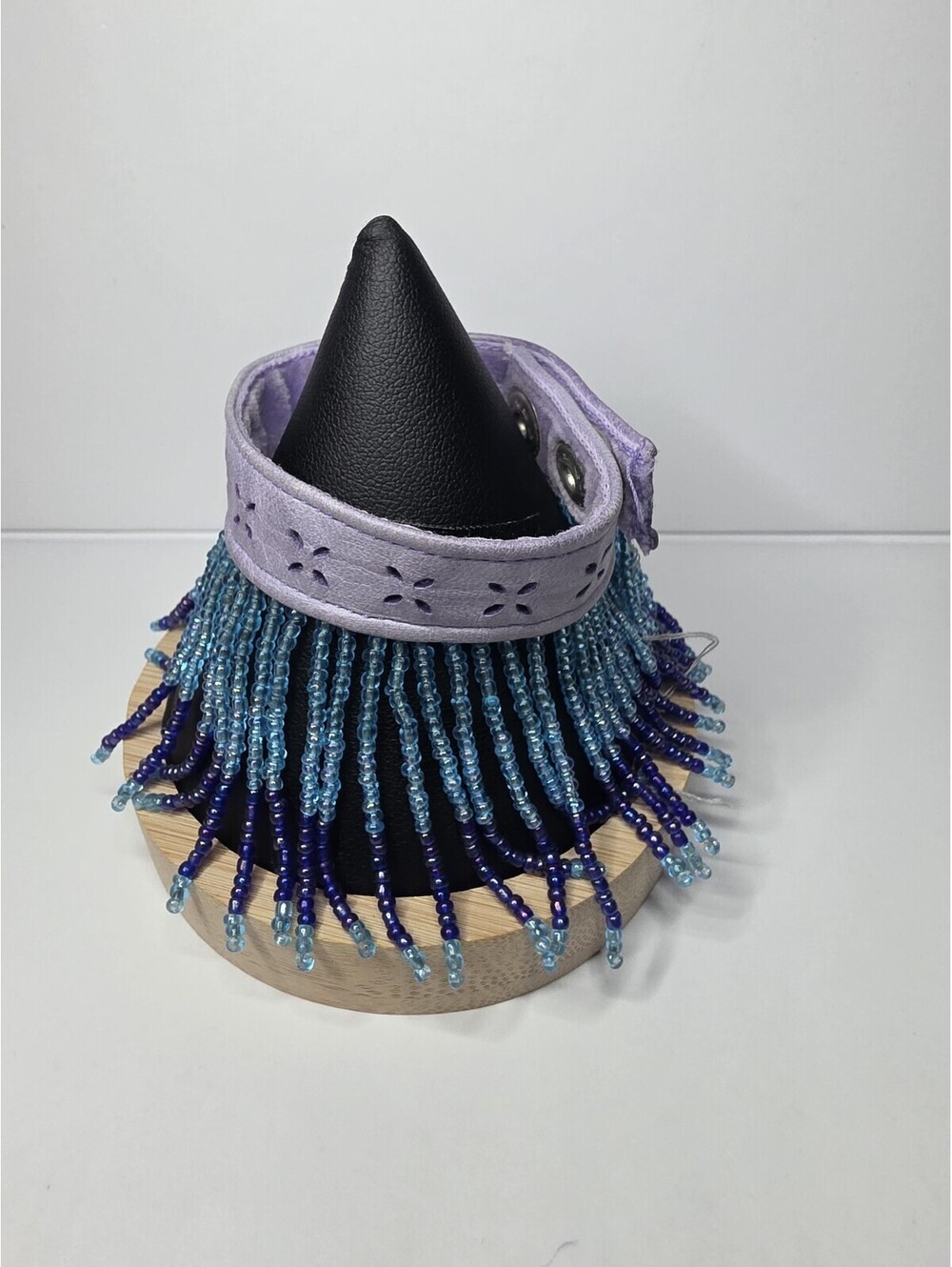 Velvet Beaded Fringe Accessory German ROECKL bracelet 8"